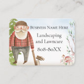 Illustration über Landschaftsgestaltung und Körper Visitenkarte (Vorderseite)