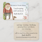 Illustration über Landschaftsgestaltung und Körper Visitenkarte (Vorne/Hinten)