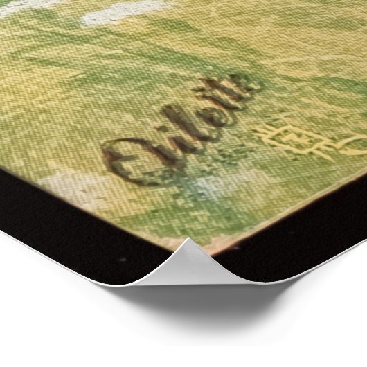 Illustration über Vintage Kinder Poster (Ecke)