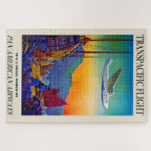 Illustration über Vintage Verkehrswege Puzzle (Horizontal)