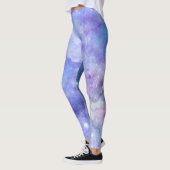 Illustration über Wasserfarben im tiefen Raum Leggings (Links)