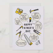 Illustration und Anführungszeichen zum Kinderkarte Einladung (Vorne/Hinten)