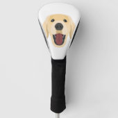 Illustration verfolgt Gesicht goldenes Retriver Golf Headcover (Vorderseite)