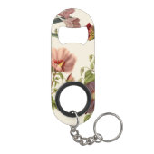 Illustration verschiedener Blumen Mini Flaschenöffner (Rückseite)