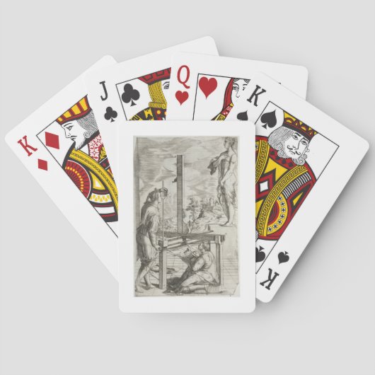 Illustration Vignolas "von den zwei Regeln von Spielkarten (Rückseite)