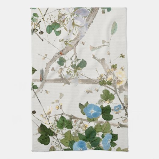 Illustration Vintager Blume Geschirrtuch (Vertikal)