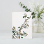 Illustration Vintager Blume Postkarte (Stehend Vorderseite)