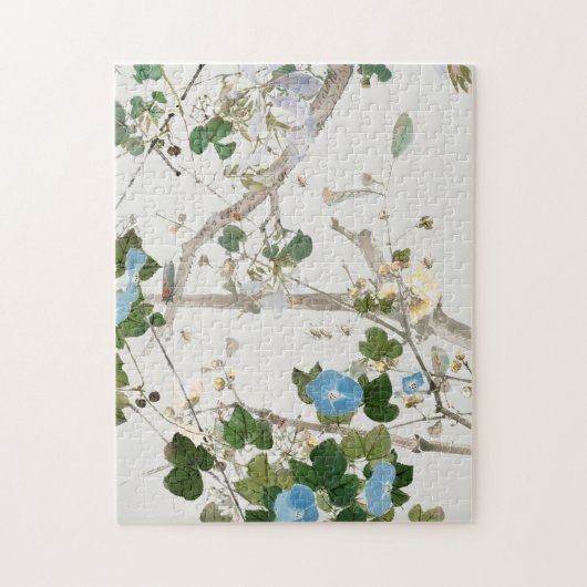 Illustration Vintager Blume Puzzle (Vertikal)