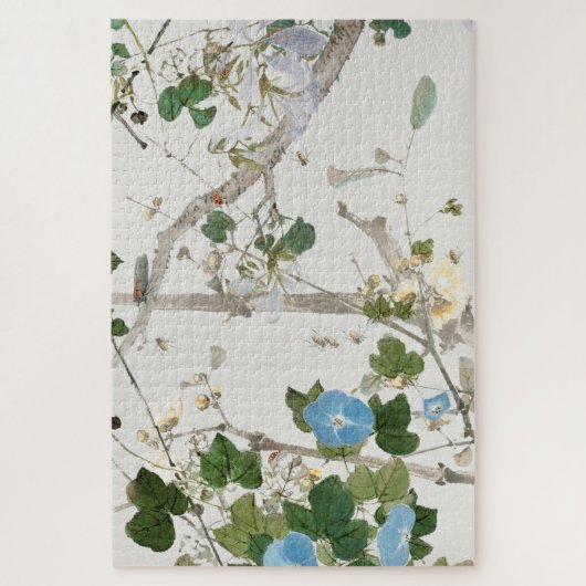 Illustration Vintager Blume Puzzle (Vertikal)