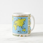 Illustration Vintager Geografie Kaffeetasse (VorderseiteRechts)