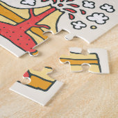 Illustration Vintager Geografie Puzzle (Seite)