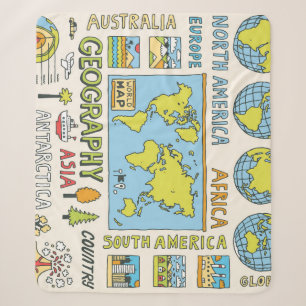 Illustration Vintager Geografie Sherpadecke