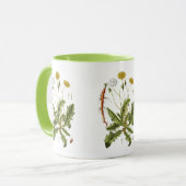 Illustration Vintager Löwenzahn Tasse (Vorderseite Links)