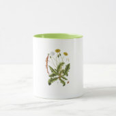 Illustration Vintager Löwenzahn Tasse (Zentrum)