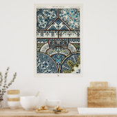 Illustration Vintager Muster Poster (Küche)