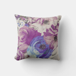 Illustration Vintager Rose Muster Kissen