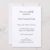 Illustration Vintager Schreibmaschinen Einladung (Vorderseite)