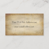 Illustration Vintager Spalten Visitenkarte (Rückseite)