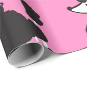 Illustration Vintages Paddelpatter Geschenkpapier (Rolleneckpunkt)