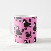 Illustration Vintages Paddelpatter Kaffeetasse (Vorderseite Links)