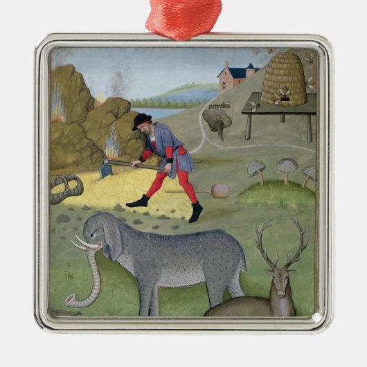 Illustration vom 'Buch von einfachem Silbernes Ornament (Vorne)