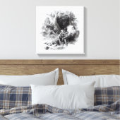 Illustration vom "Letzten der Mohikaner" Leinwanddruck (Insitu (Schlafzimmer))