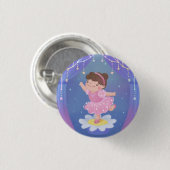 Illustration vom Traum einer Ballerina Button (Vorne & Hinten)