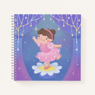 Illustration vom Traum einer Ballerina Notizblock