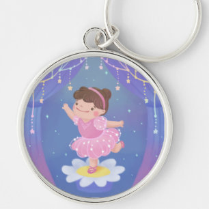 Illustration vom Traum einer Ballerina Schlüsselanhänger