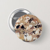 Illustration von 100 Hunden durch Ito Jakuchu Button (Vorne & Hinten)