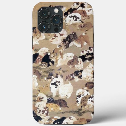 Illustration von 100 Hunden durch Ito Jakuchu Case-Mate iPhone Hülle (Rückseite)