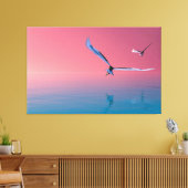 Illustration von Adlern in farbigen Leinwand Kunst (Insitu (Wohnzimmer))