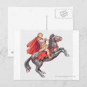 Illustration von Alexander der Große Postkarte (Vorne/Hinten)