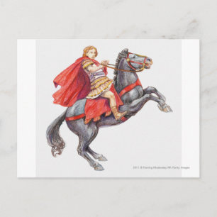 Illustration von Alexander der Große Postkarte