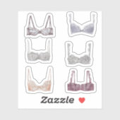 Illustration von Aquarellflächen Aufkleber (Blatt)