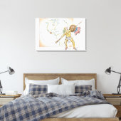 Illustration von Aztec Jaguar Warrior Leinwanddruck (Insitu (Schlafzimmer))