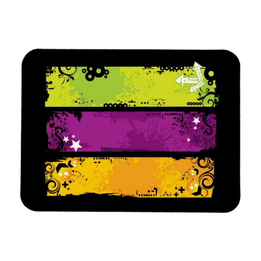 Illustration von Bannern Magnet (Horizontal)
