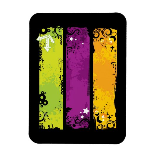 Illustration von Bannern Magnet (Vertikal)