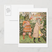 Illustration von Beauty and the Beast, 1901 (colo Postkarte (Vorne/Hinten)