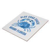 Illustration von Blauen Krebsen Fliese (Seite)