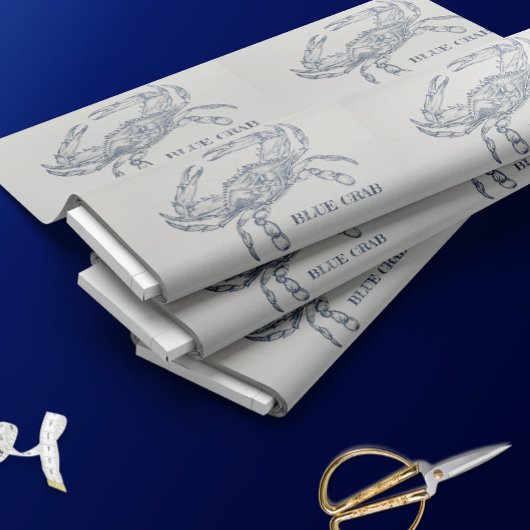 Illustration von Blauer Krebse Stoff