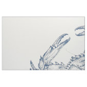 Illustration von Blauer Krebse Stoff (Fat Quarter (45,7 x 55,9 cm))