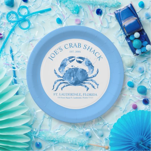 Illustration von Blaukrabben Pappteller (Party)