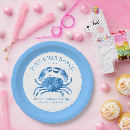 Illustration von Blaukrabben Pappteller (Party)