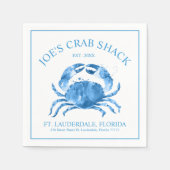 Illustration von Blaukrabben Serviette (Vorderseite)