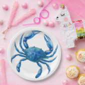 Illustration von Blaukrebserkrankungen - Leben im  Pappteller (Party)