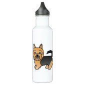Illustration von Blue and Tan Australian Terrier D Trinkflasche (Links)