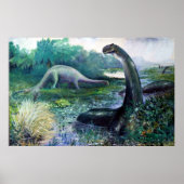 Illustration von Brontosaurus Poster (Vorne)
