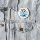Illustration von Cartoon-Giraffen Button (Beispiel)