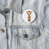 Illustration von Cartoon-Giraffen Button (Beispiel)